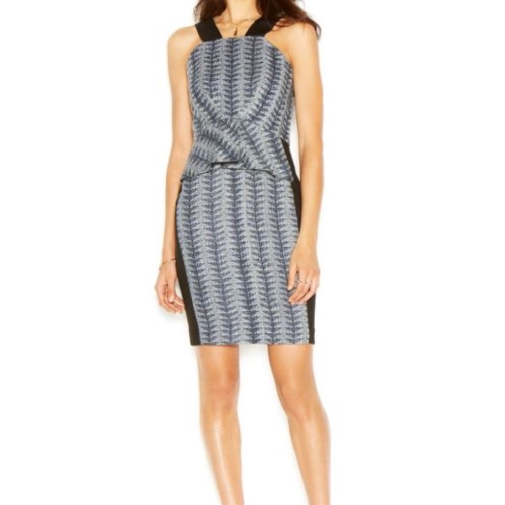 Rachel Roy Women's Wide Strap Square Neck Striped